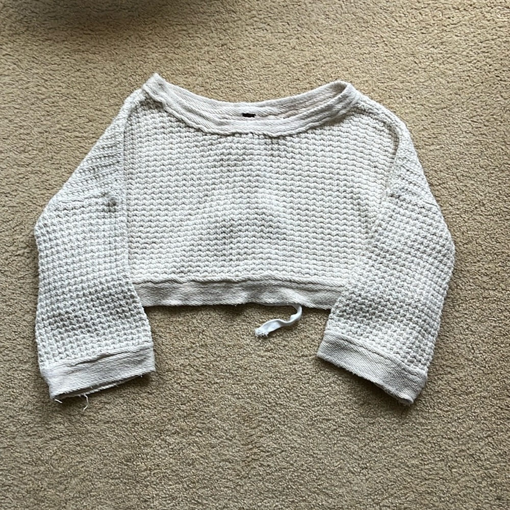 Free People Cropped Sweater
